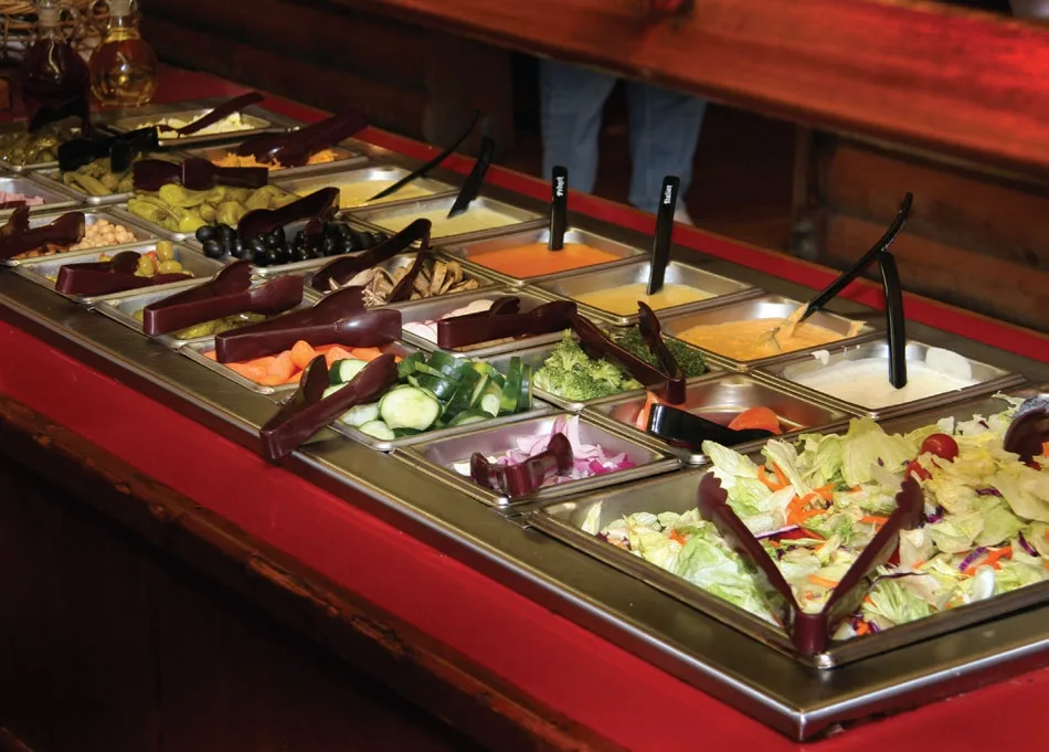 Salad Bar, Meze ve Çiğ Köfte Vitrinleri