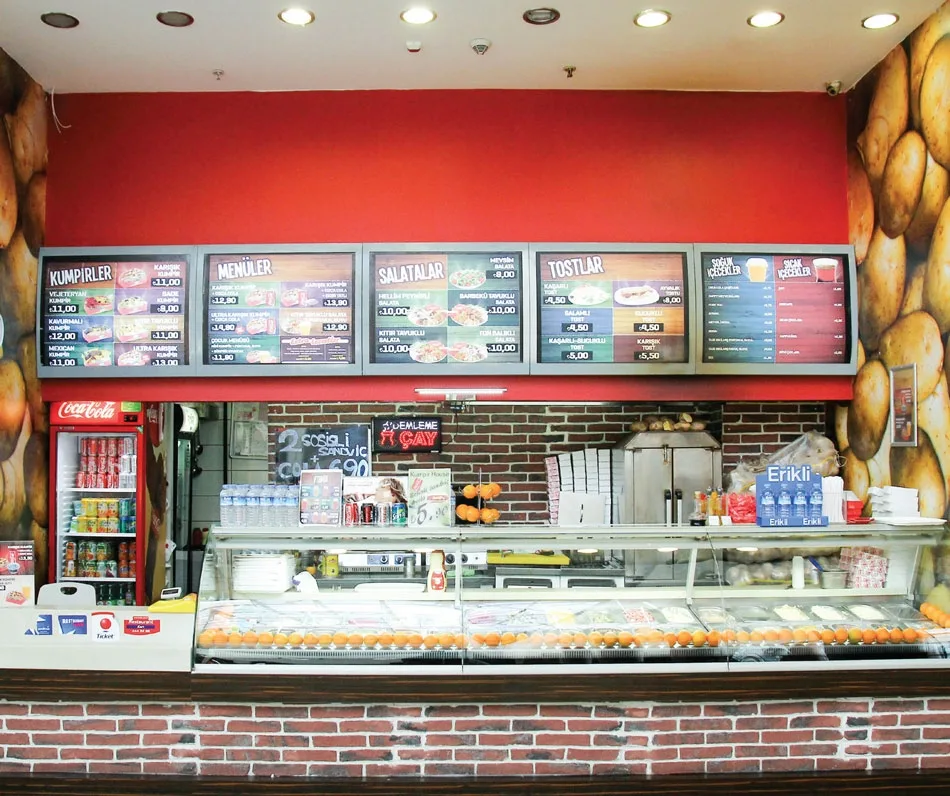 Salad Bar, Meze ve Çiğ Köfte Vitrinleri