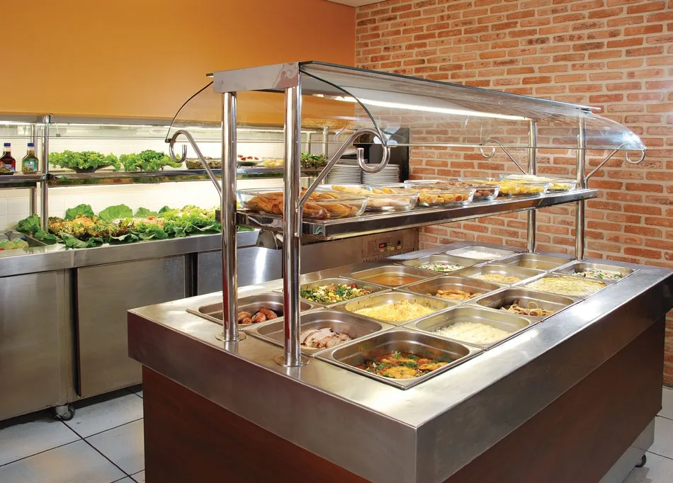 Salad Bar, Meze ve Çiğ Köfte Vitrinleri